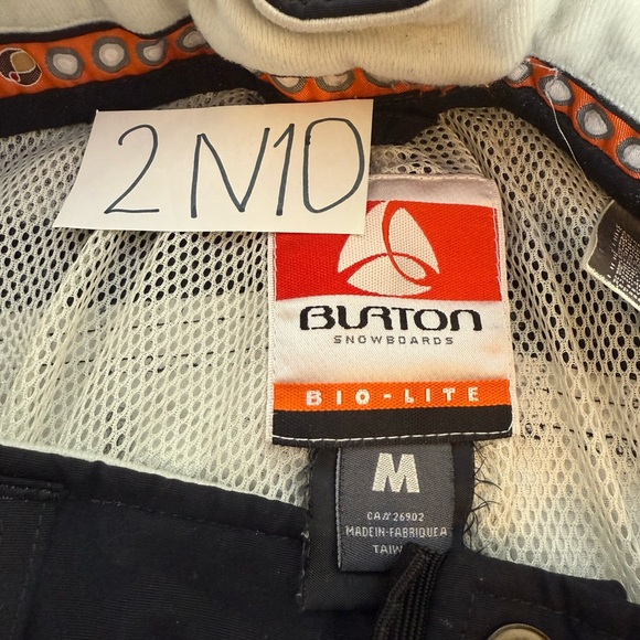 Burton Bio Lite Snowboard Ski Pants Men’s Size M Black Insulated - Picture 6 of 9